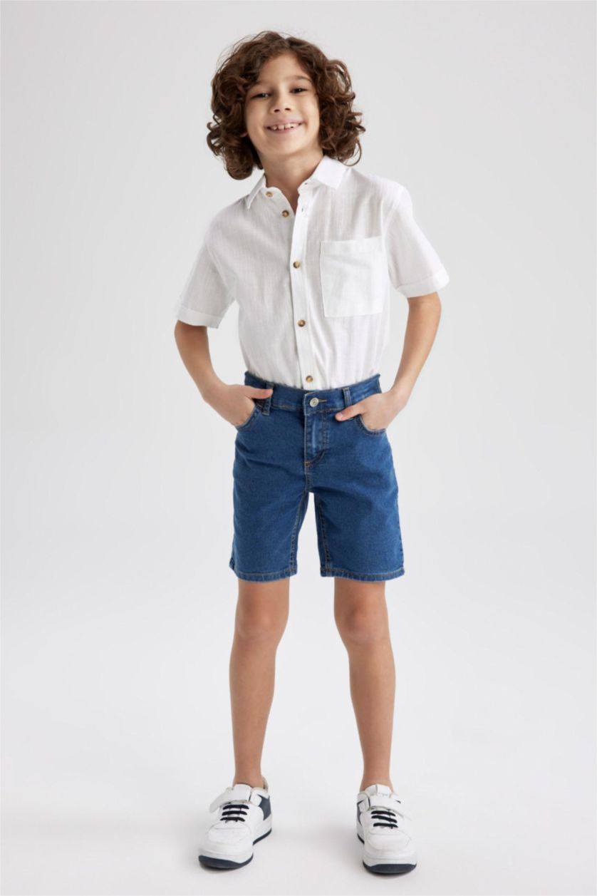 BOYS & TEENS Blue Boy Jean Shorts