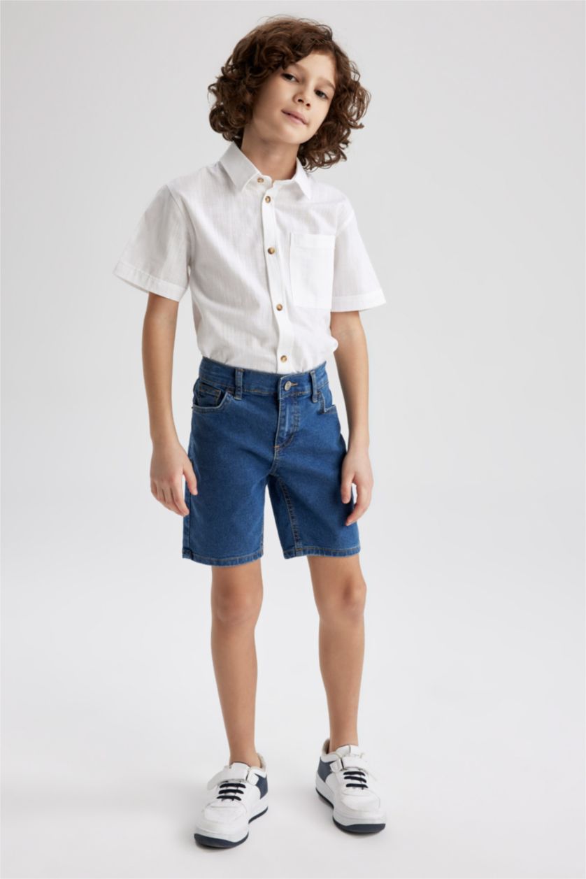 BOYS & TEENS Blue Boy Jean Shorts