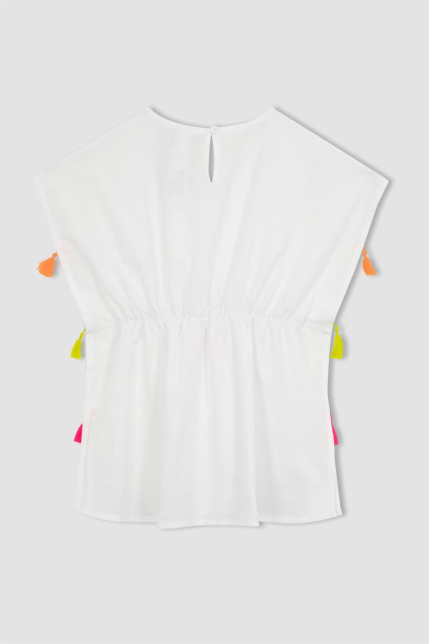 بنات أبيض قفطان بحر قطن