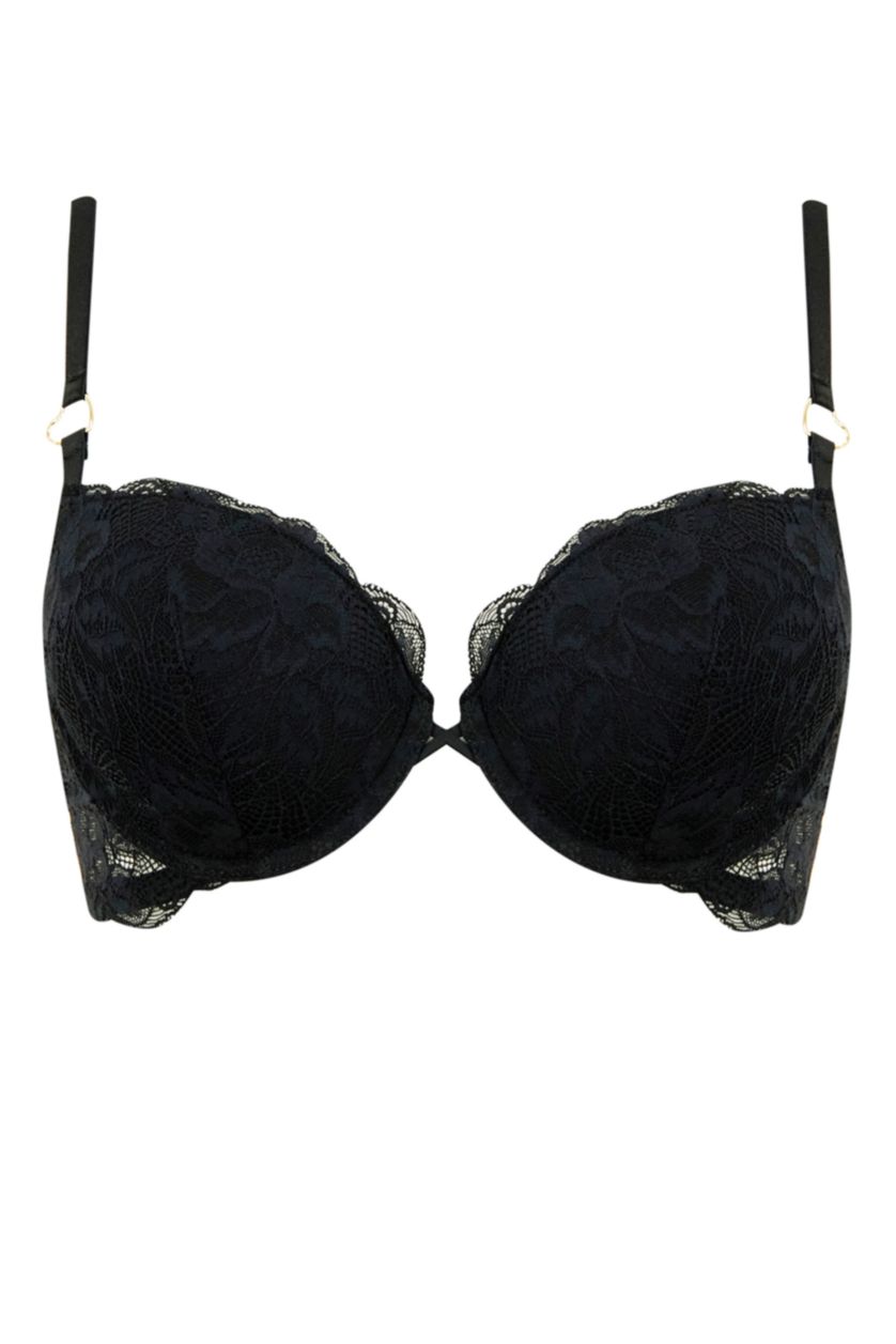 FEMME Noir Soutien-Gorge push-up en dentelle avec armatures de Fall in Love