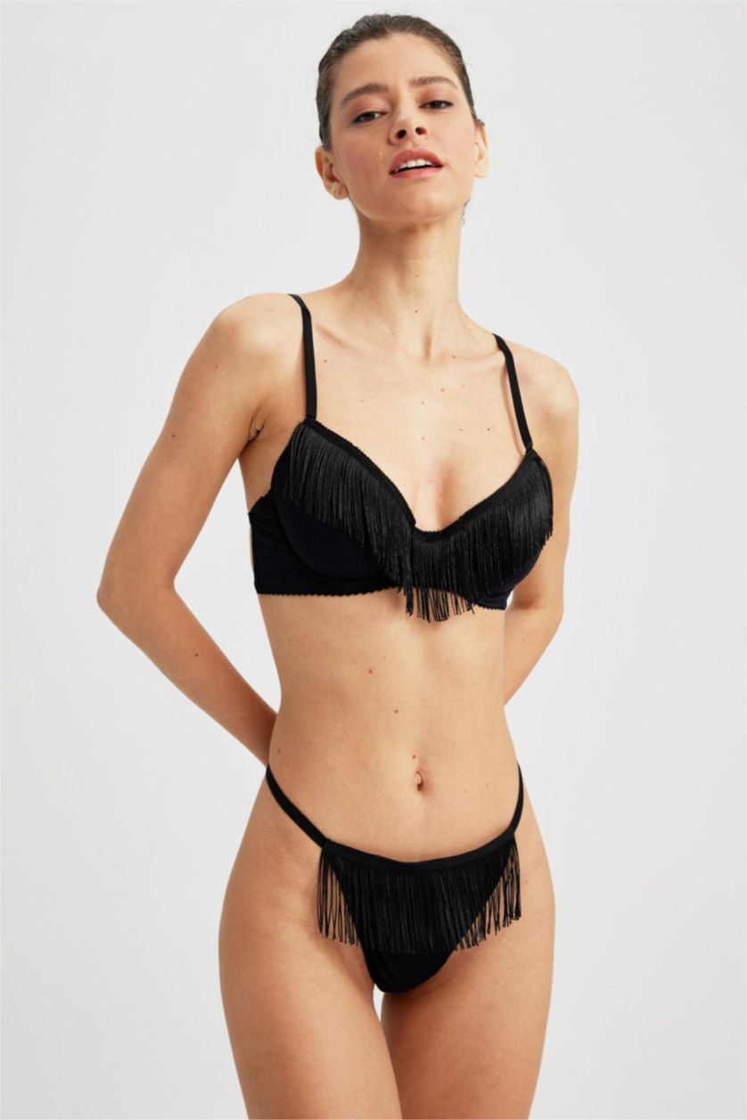 FEMME Noir Soutien-Gorge avec armatures et coussinets