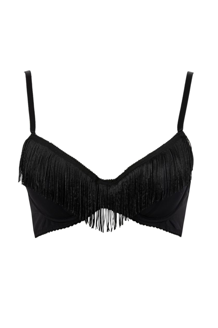 FEMME Noir Soutien-Gorge avec armatures et coussinets