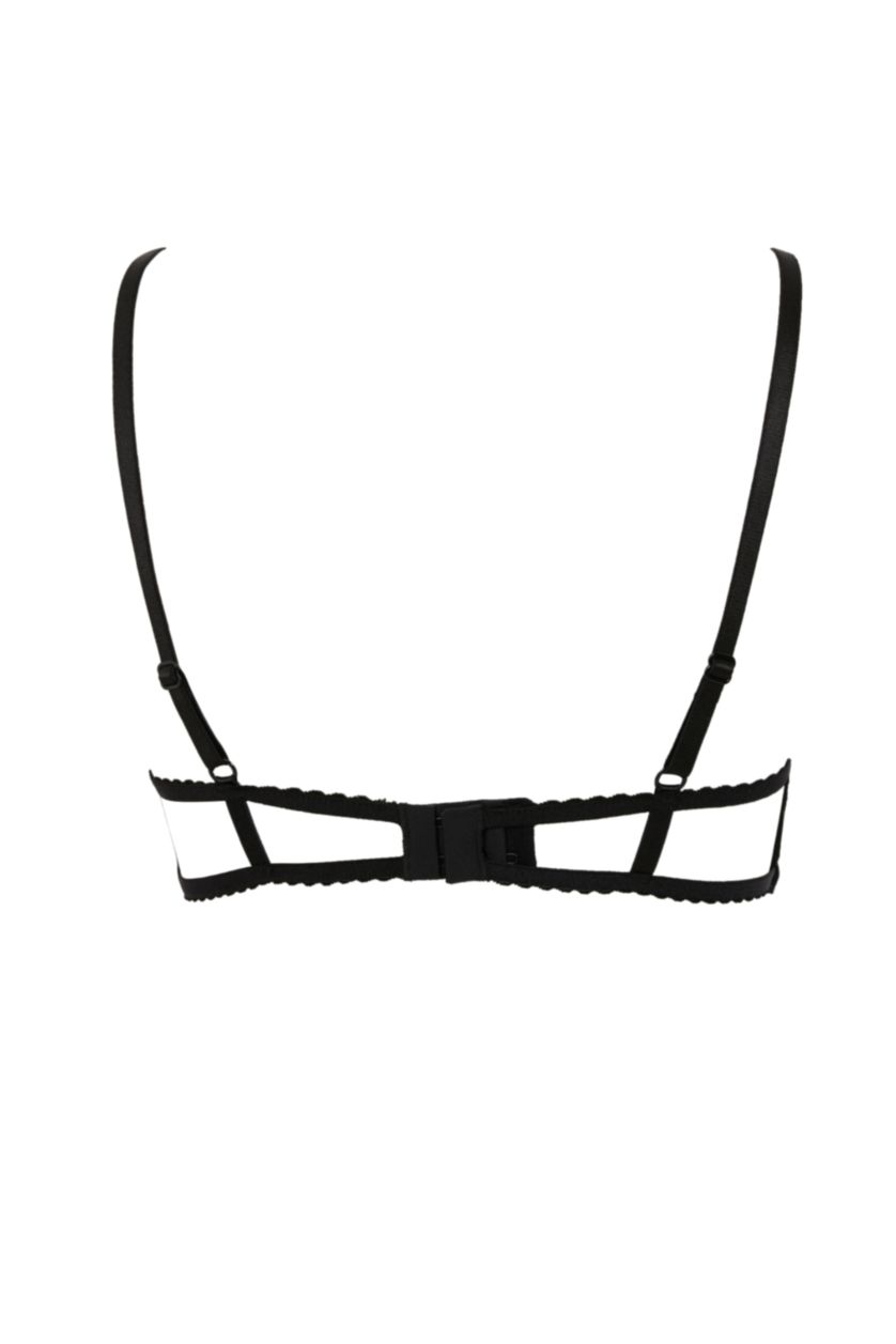 FEMME Noir Soutien-Gorge avec armatures et coussinets