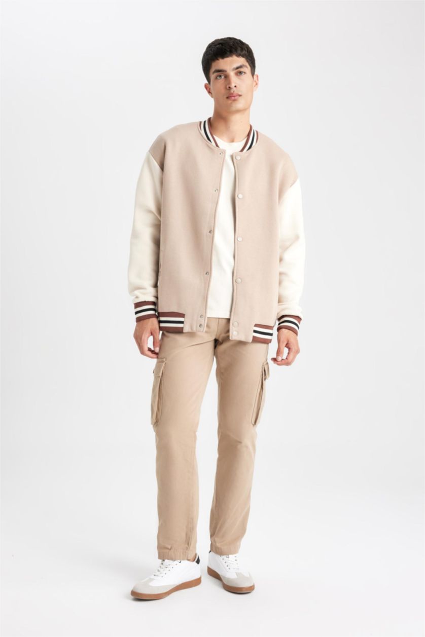 MAN Vison Relax Fit Bomber Collar Cardigan