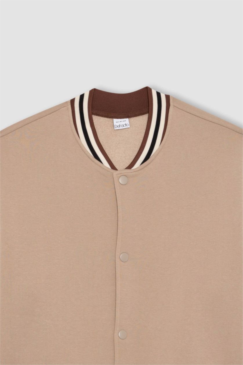 MAN Vison Relax Fit Bomber Collar Cardigan