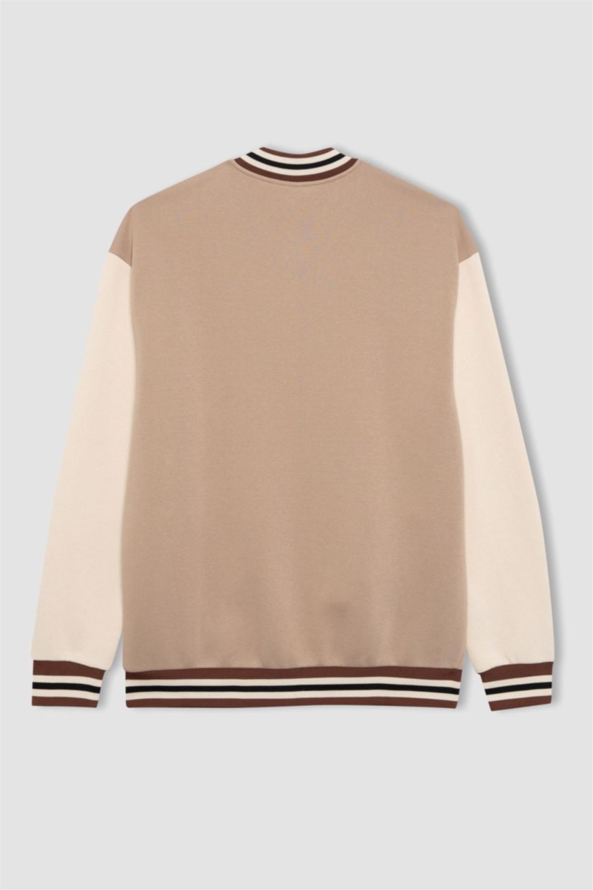 MAN Vison Relax Fit Bomber Collar Cardigan