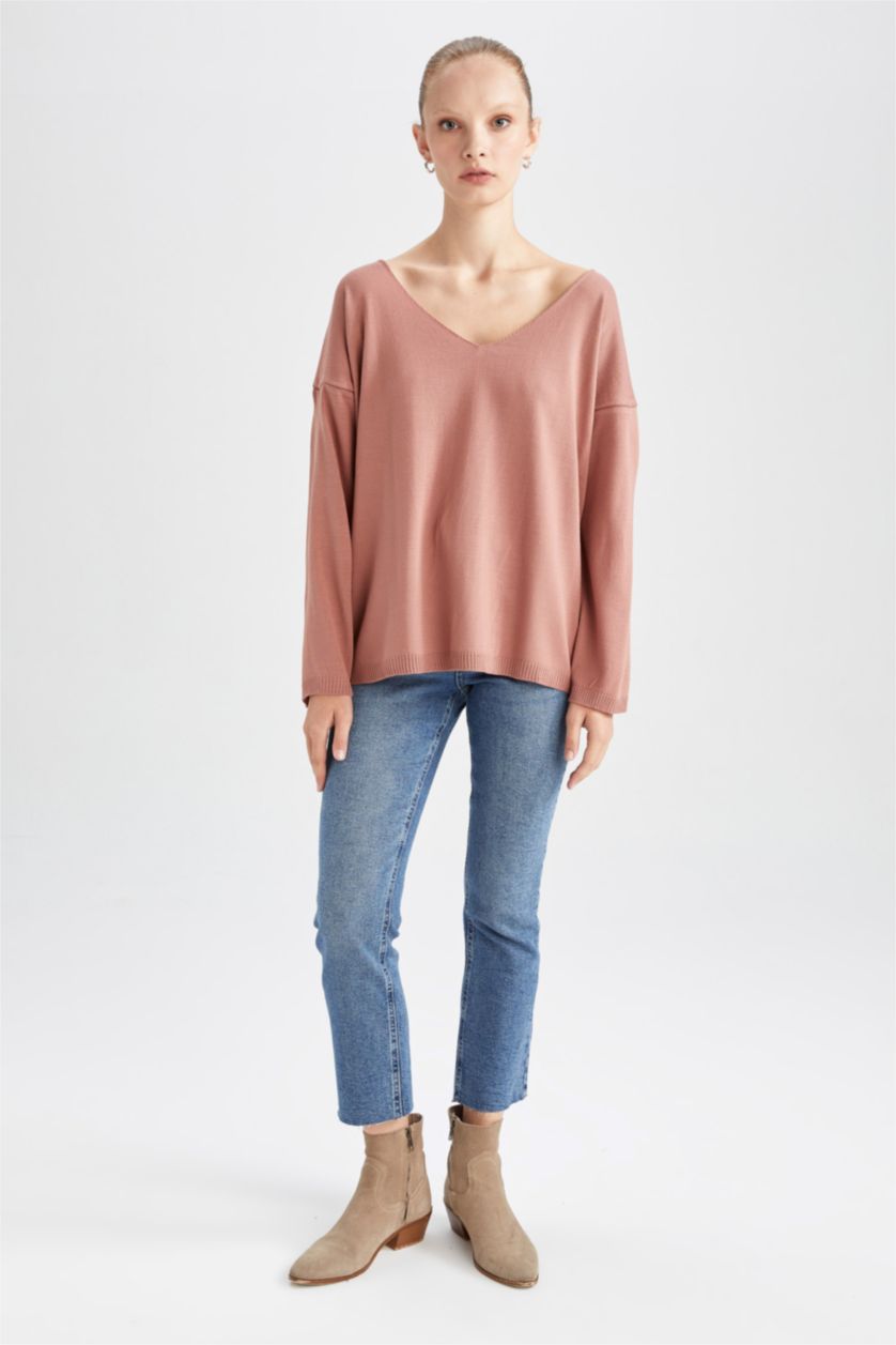 Woman Rose Oversize Fit Pullover