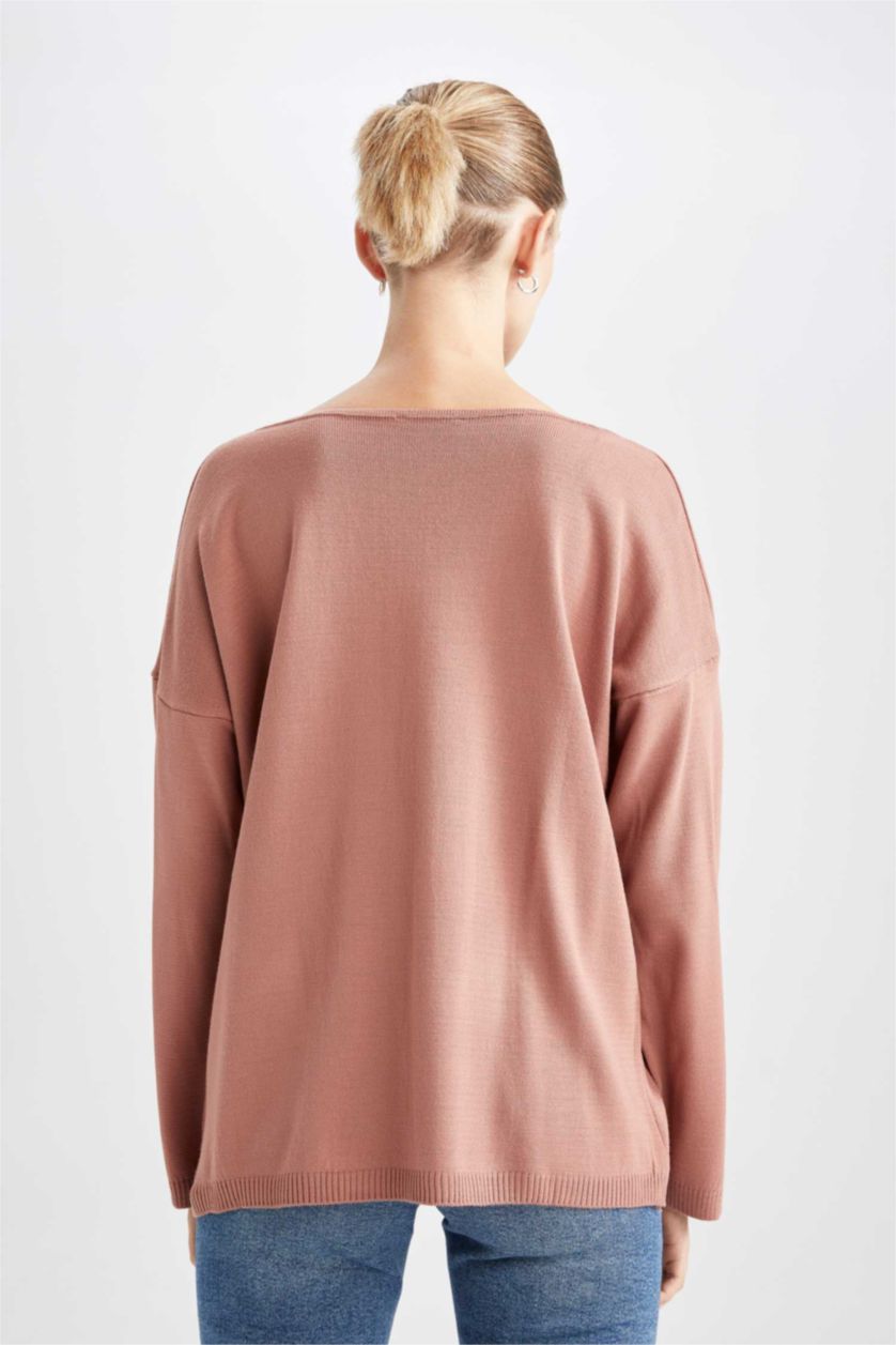 Woman Rose Oversize Fit Pullover