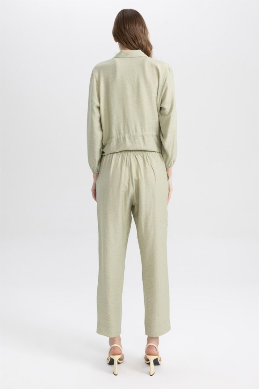 WOMAN Light Green Harem Pants