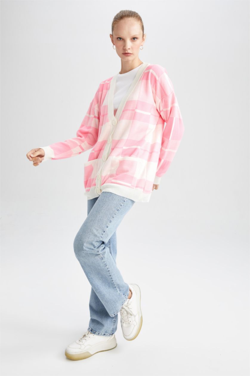 WOMAN Powder Oversize Fit Cardigan