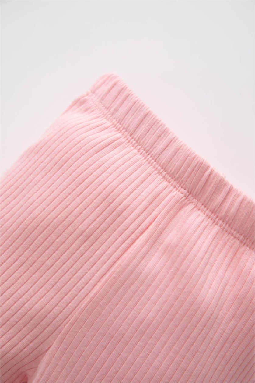 BABY GIRL Pink Baby Girl Ribbed Camisole Tights