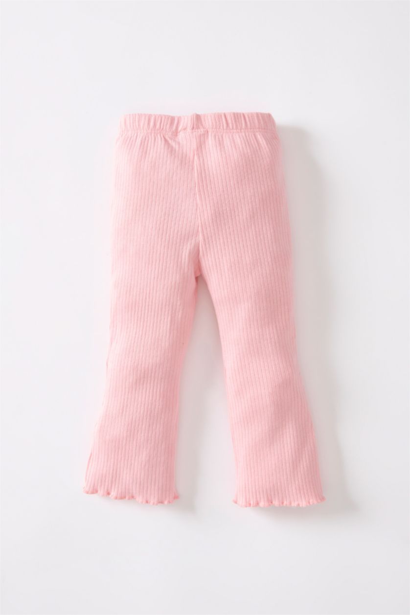 BABY GIRL Pink Baby Girl Ribbed Camisole Tights