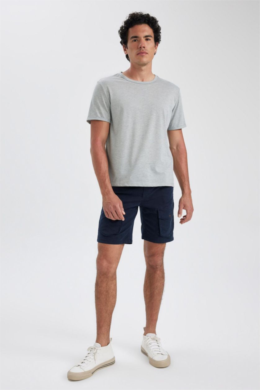 MAN Mint Melange Regular Fit Crew Neck T-Shirt