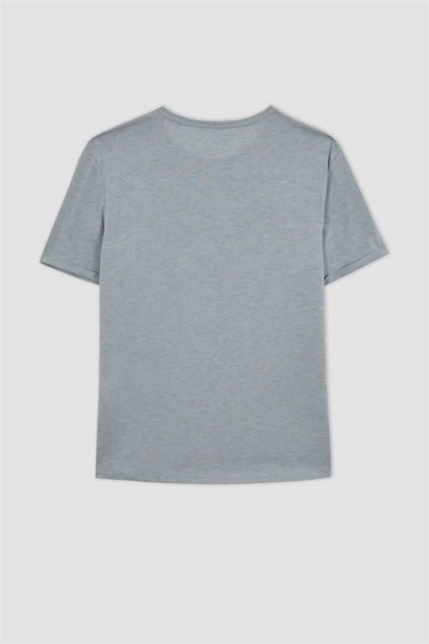 MAN Mint Melange Regular Fit Crew Neck T-Shirt