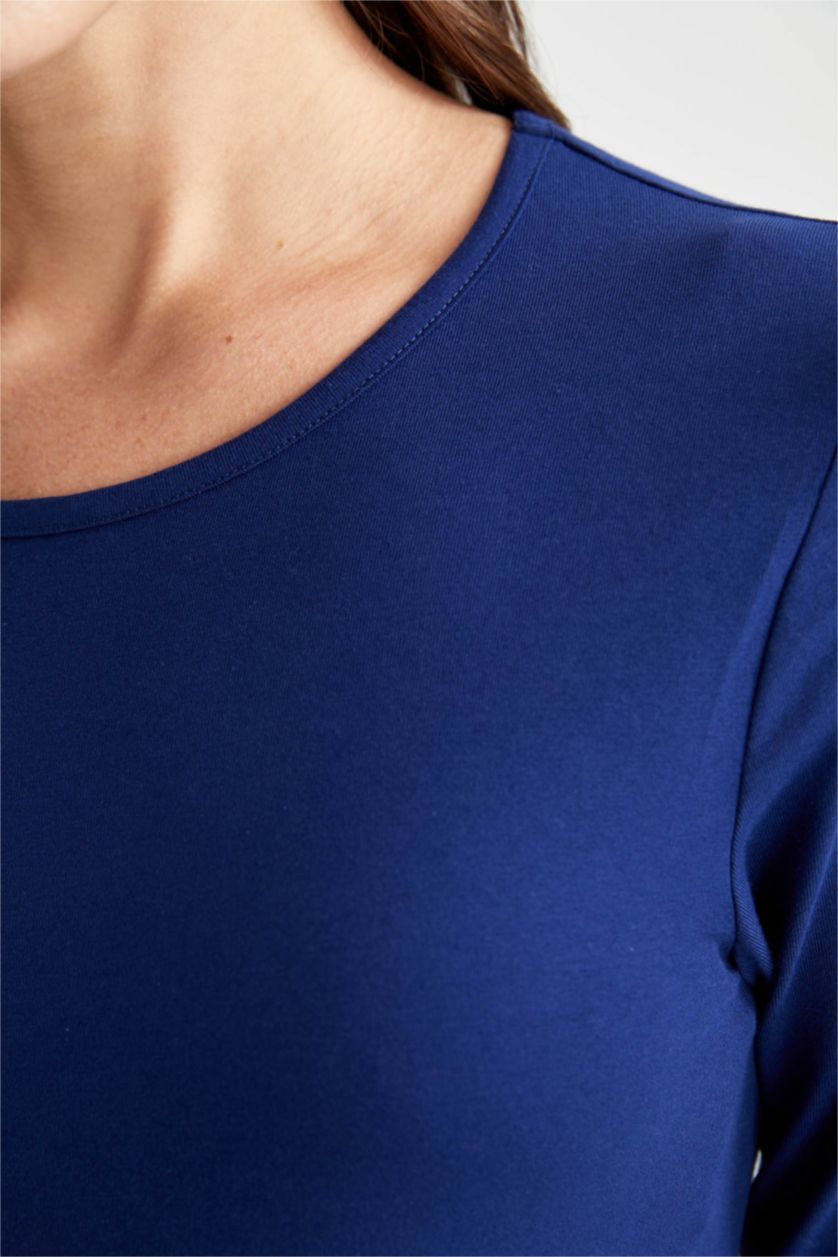 Kadın Lacivert Uzun Kollu Üst