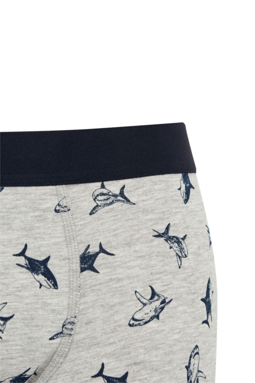 MAN Grey Melange Regular Fit Boxer