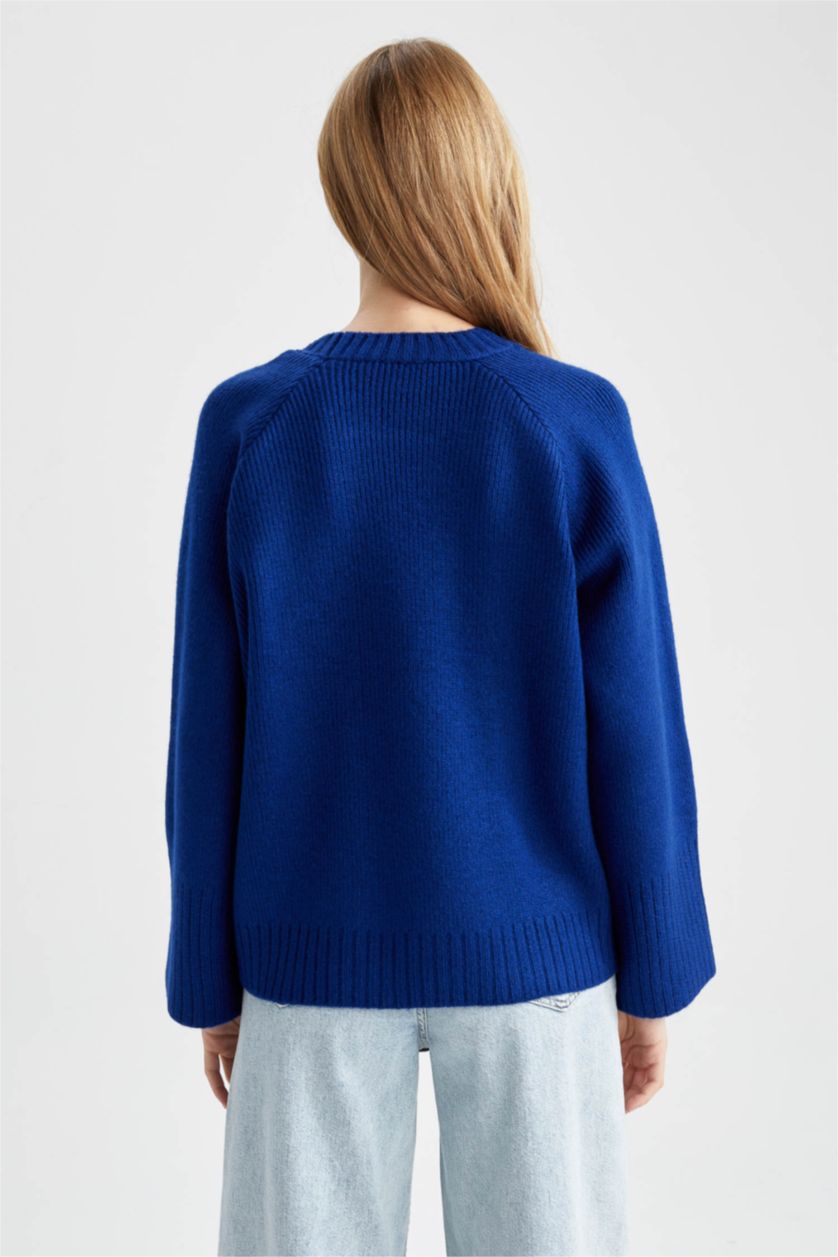 WOMAN Sax Oversize Fit Crew Neck Pullover