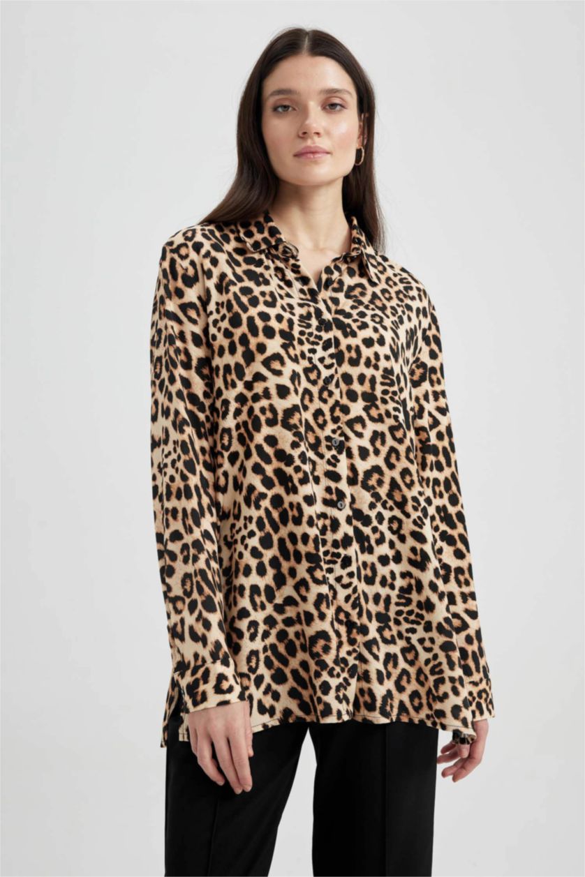 WOMAN Light Brown Long Sleeve Tunic