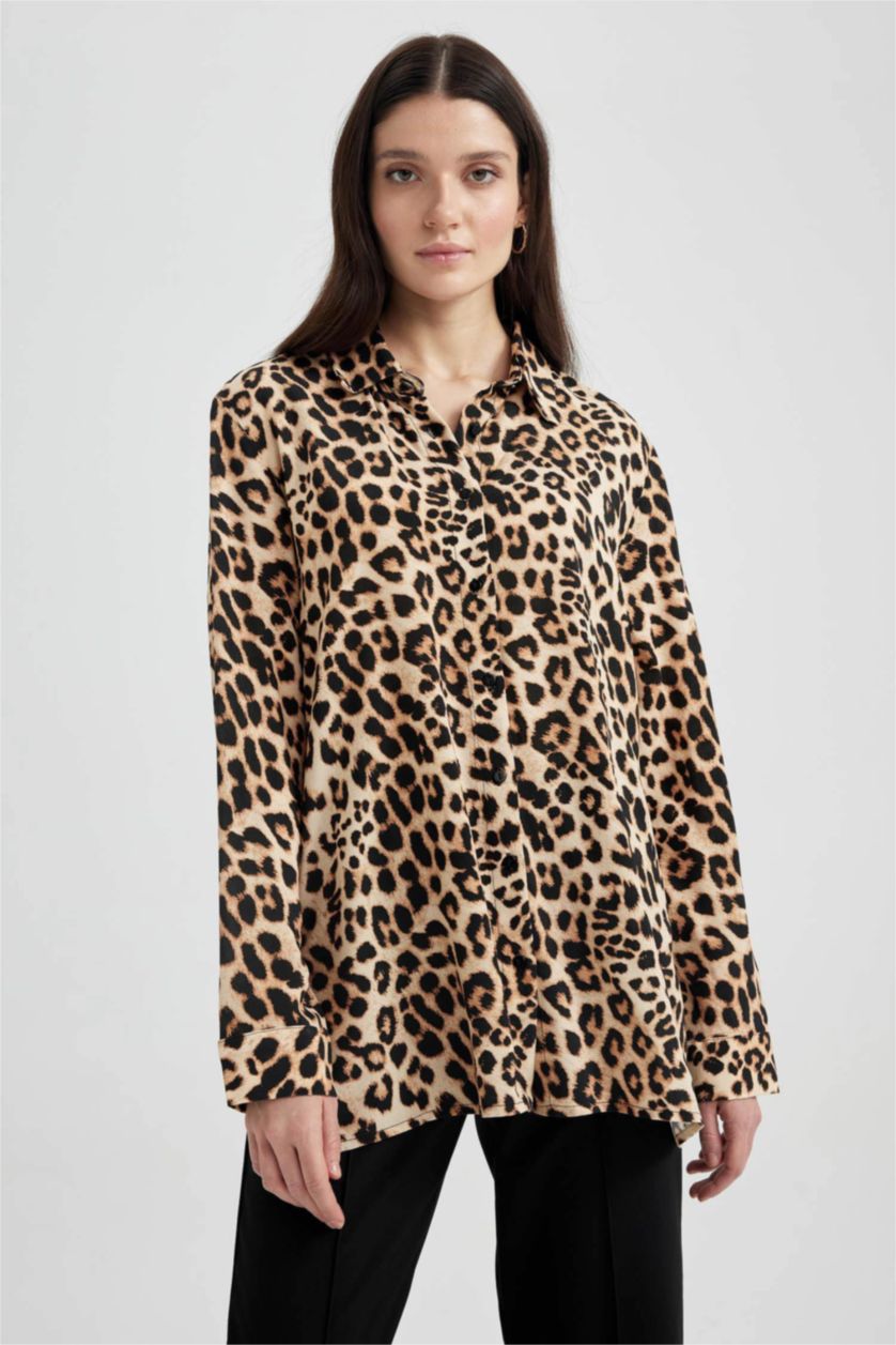 WOMAN Light Brown Long Sleeve Tunic
