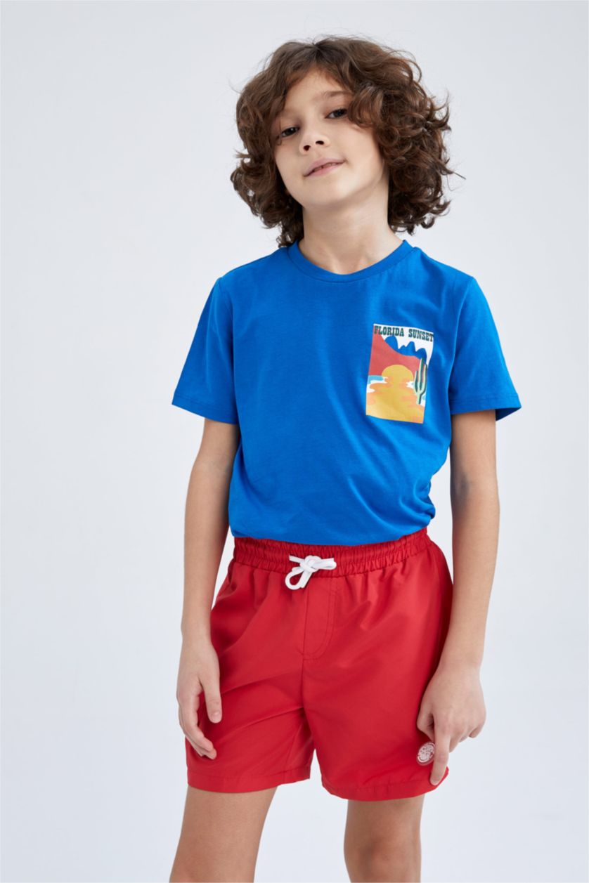 BOYS & TEENS Red Boys Swimming Shorts