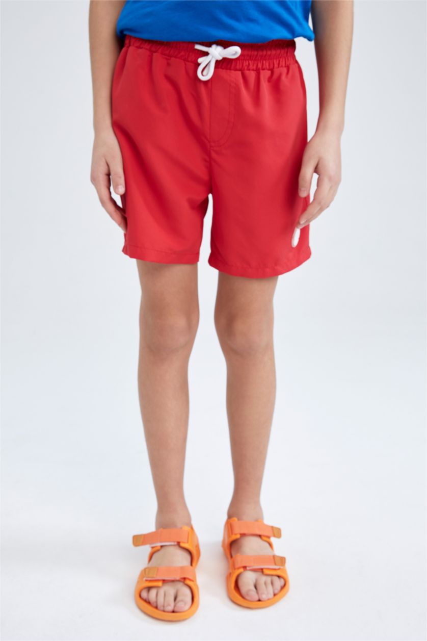 BOYS & TEENS Red Boys Swimming Shorts
