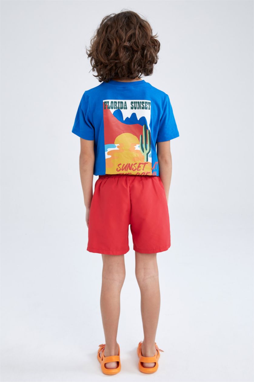 BOYS & TEENS Red Boys Swimming Shorts