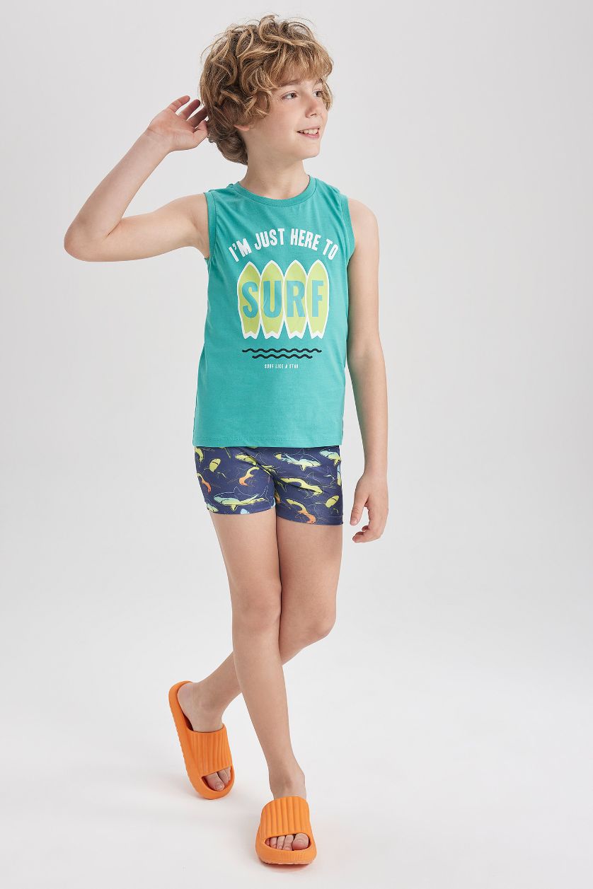 GARÇONS Indigo Maillot de Bain Motif Requin pour Garçon