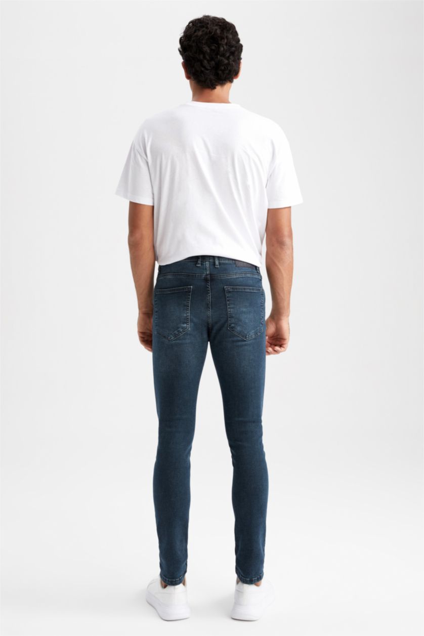 MAN Dark Green Super Skinny Trousers