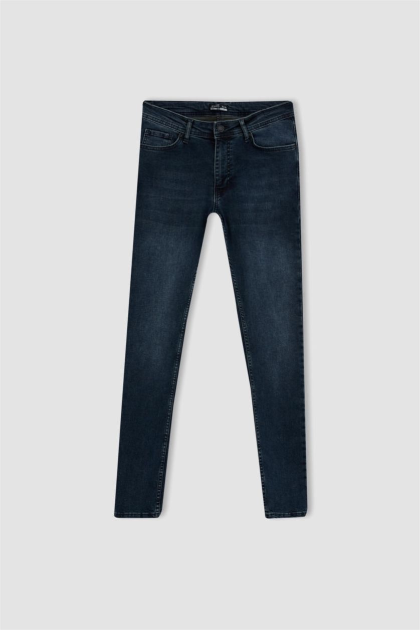 MAN Dark Green Super Skinny Trousers
