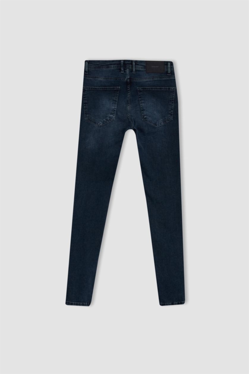 MAN Dark Green Super Skinny Trousers