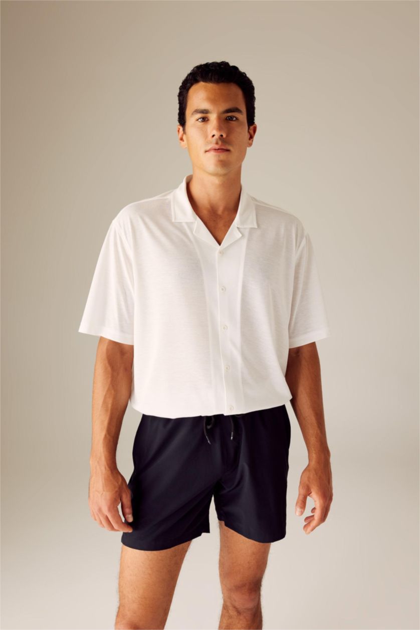 رجالي أسود شورت بحر قصير من DeFactoFit