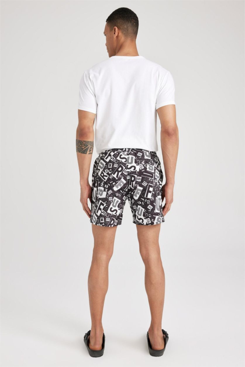 Мужчины Черный Плавательные шорты, DeFactoFit