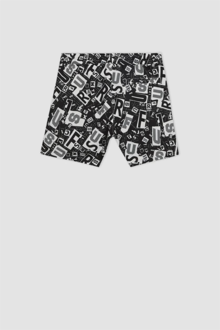 Мужчины Черный Плавательные шорты, DeFactoFit