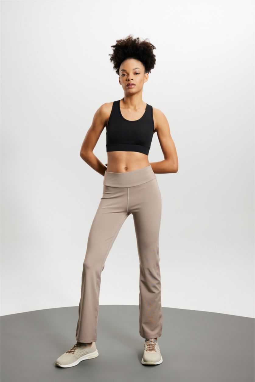 FEMME Beige Pantalon deJogging coupe standard en tissu épais de DeFactoFit