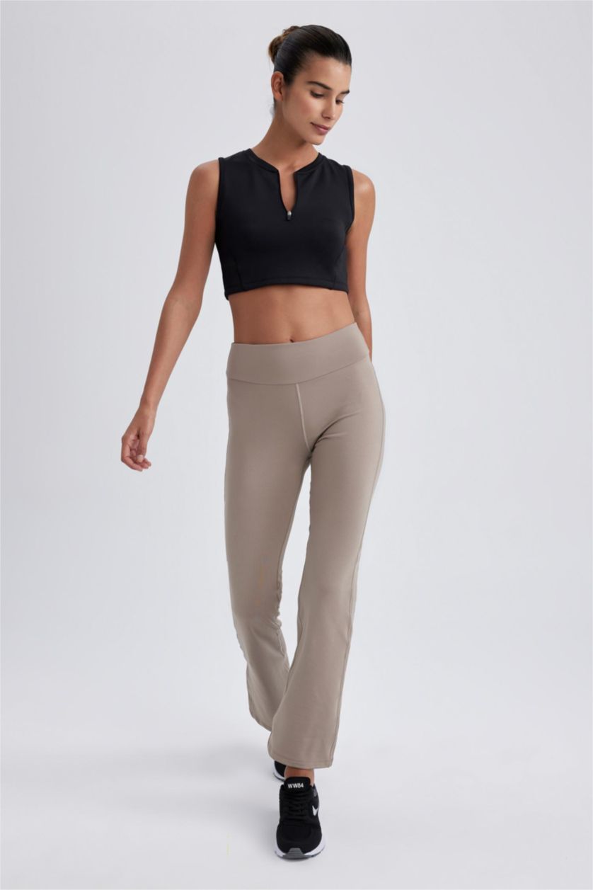 FEMME Beige Pantalon deJogging coupe standard en tissu épais de DeFactoFit