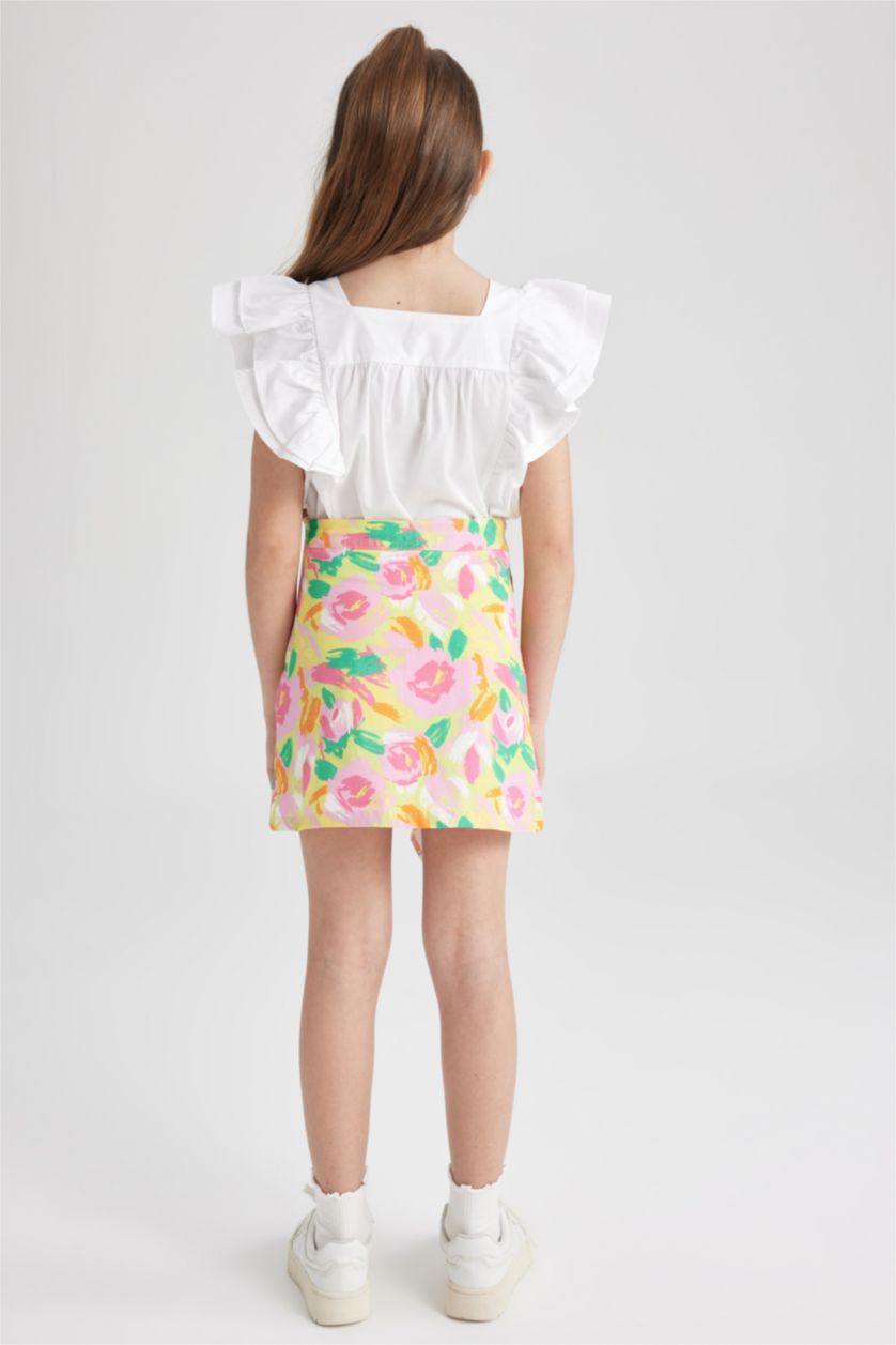 Girls & Teens Green Girl Poplin Skirt