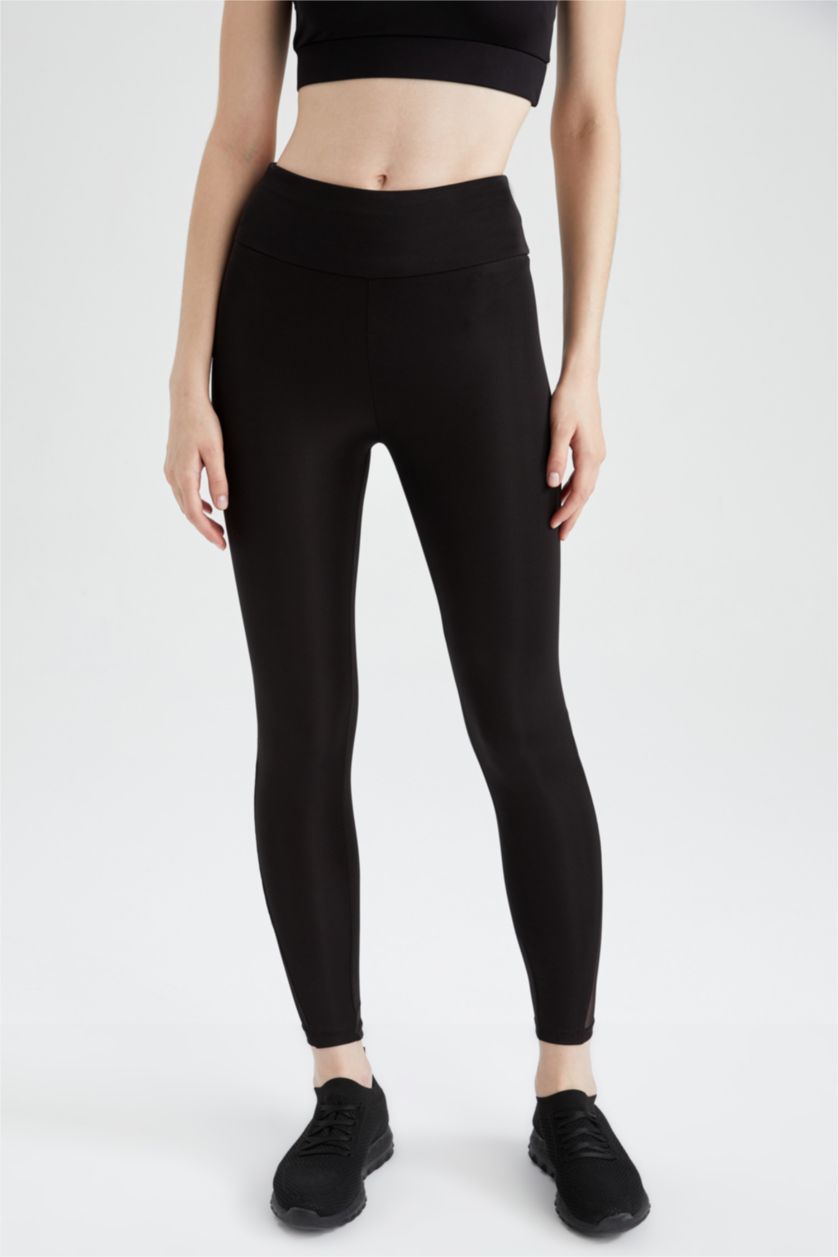 WOMAN Black Defacto Fit Sports Leggings