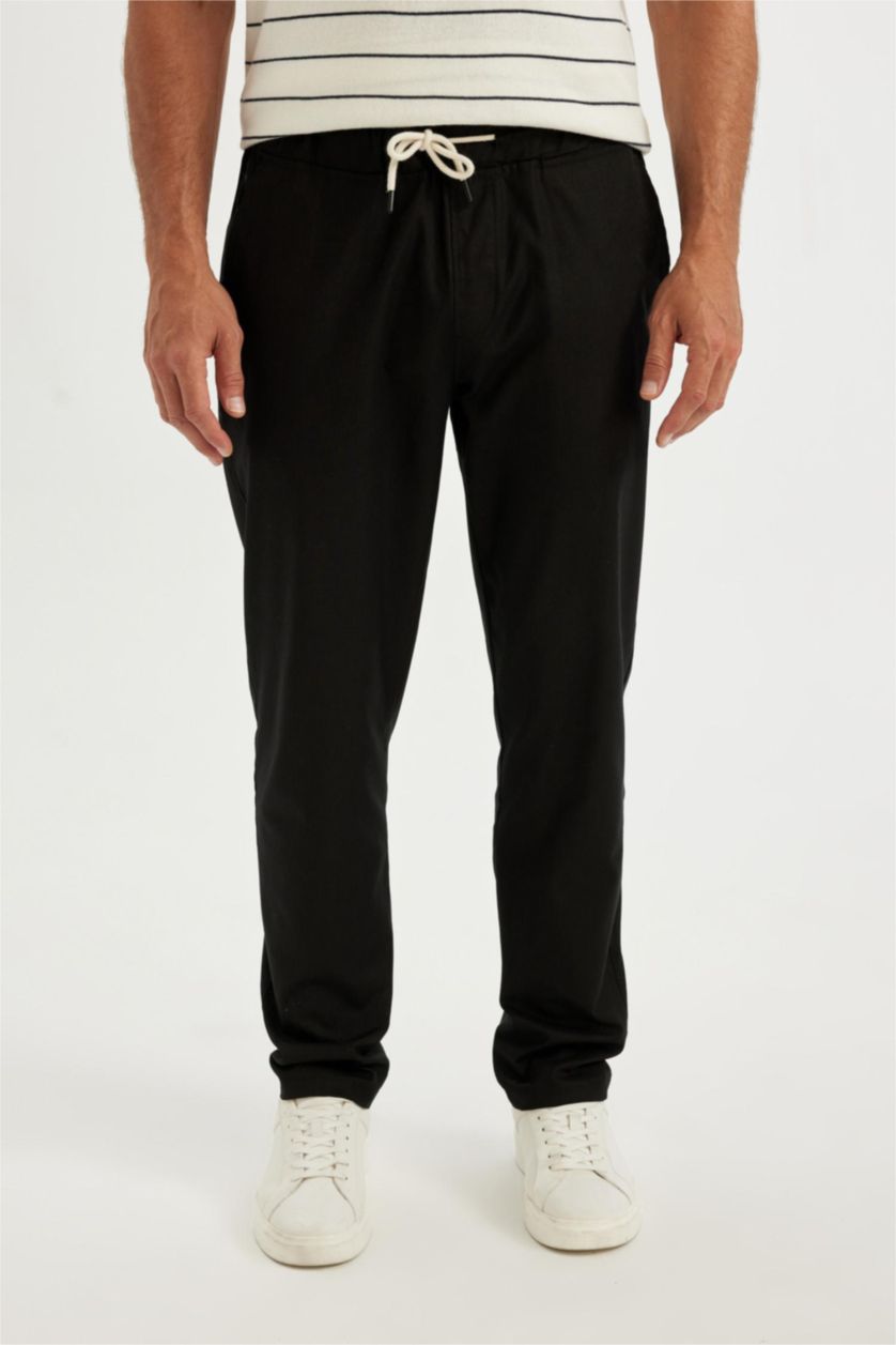 MAN Black jogger Trousers