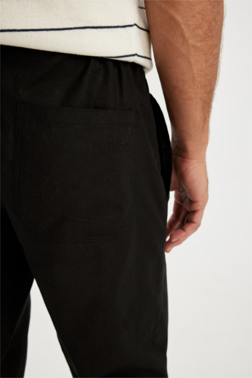 MAN Black jogger Trousers