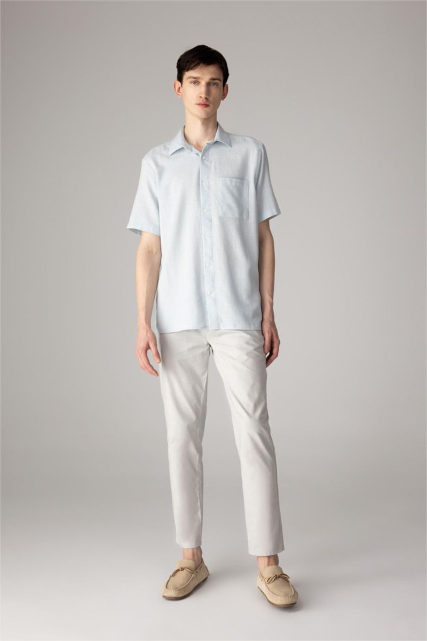 Man Light Grey jogger Super Skinny Hem Cotton Trousers