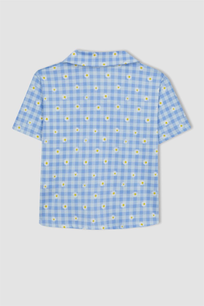 GIRLS & TEENS Light Blue طقم بيجاما قصة عادية