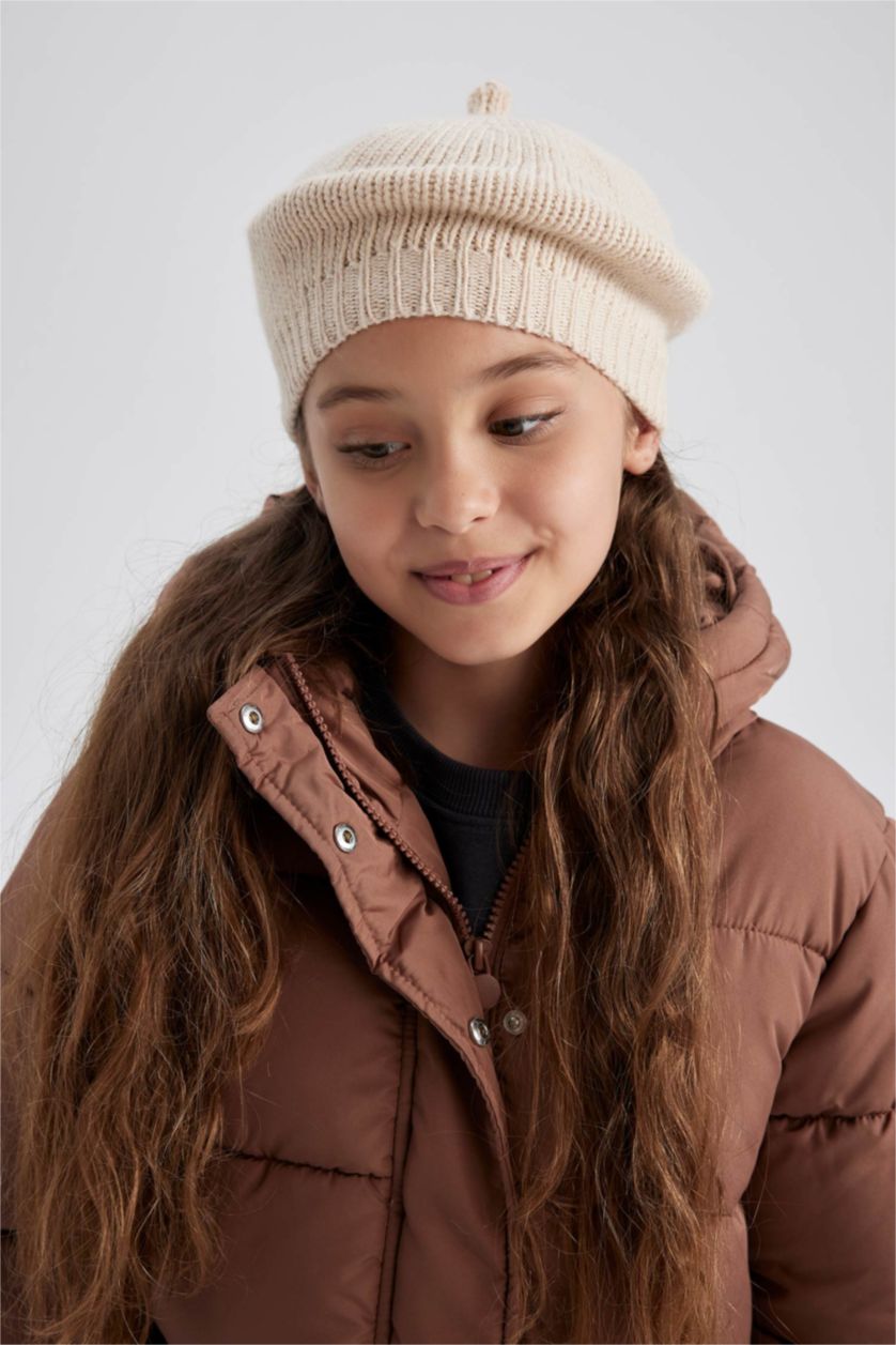 GIRLS & TEENS Beige Girl Knitwear Beret
