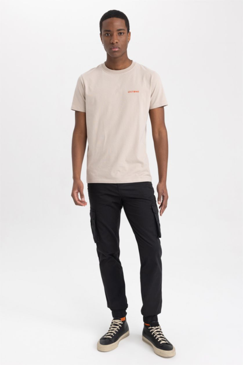 MAN Anthracite Slim Cargo Jogger Trousers