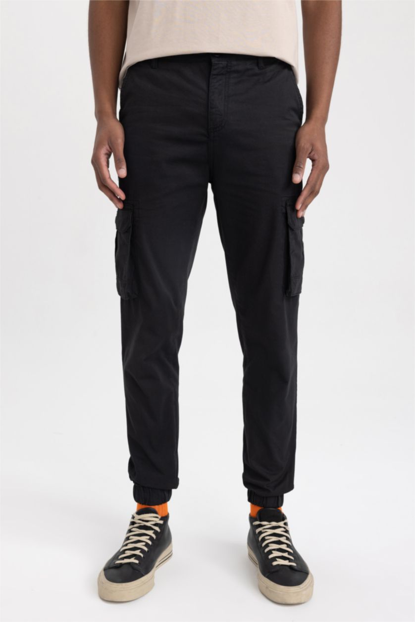 MAN Anthracite Slim Cargo Jogger Trousers