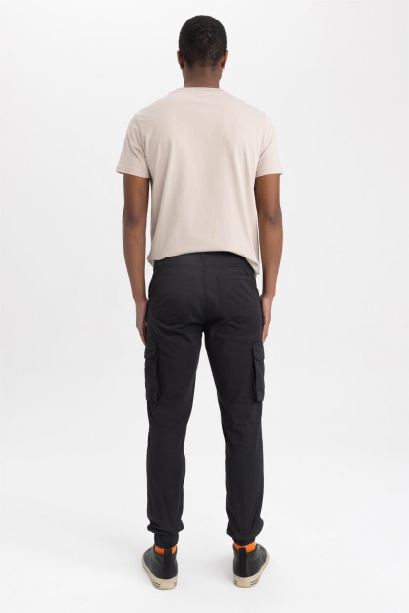 MAN Anthracite Slim Cargo Jogger Trousers