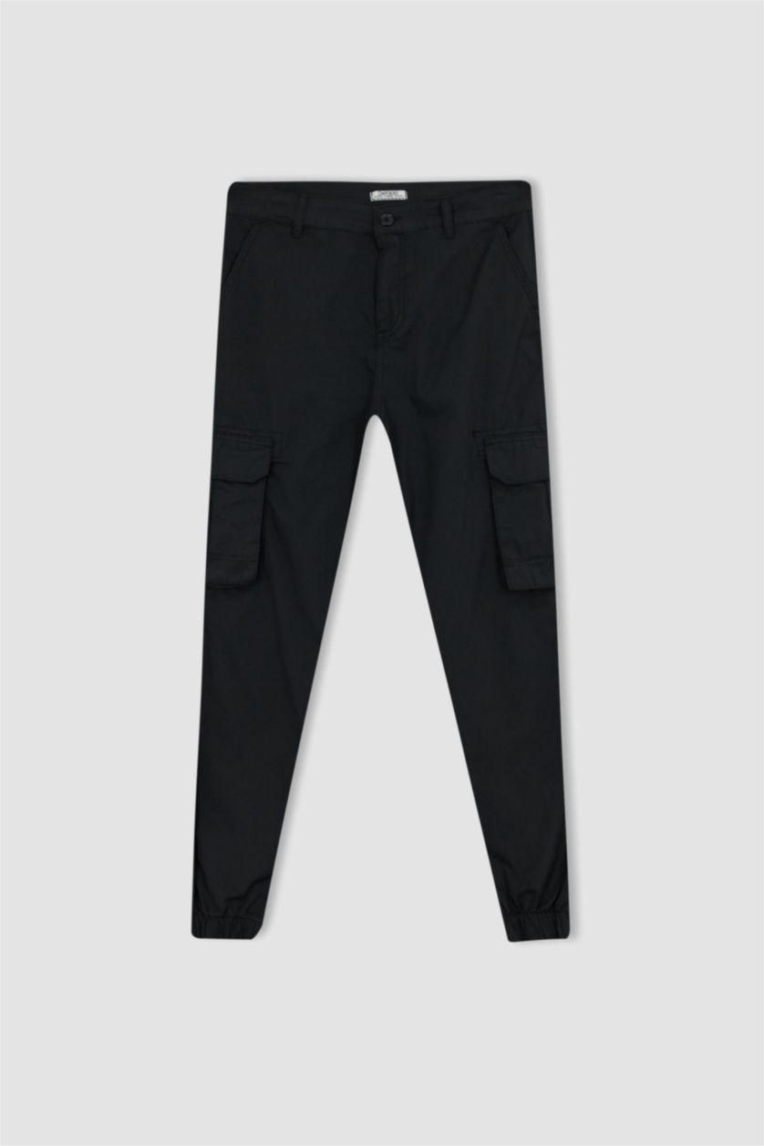 MAN Anthracite Slim Cargo Jogger Trousers