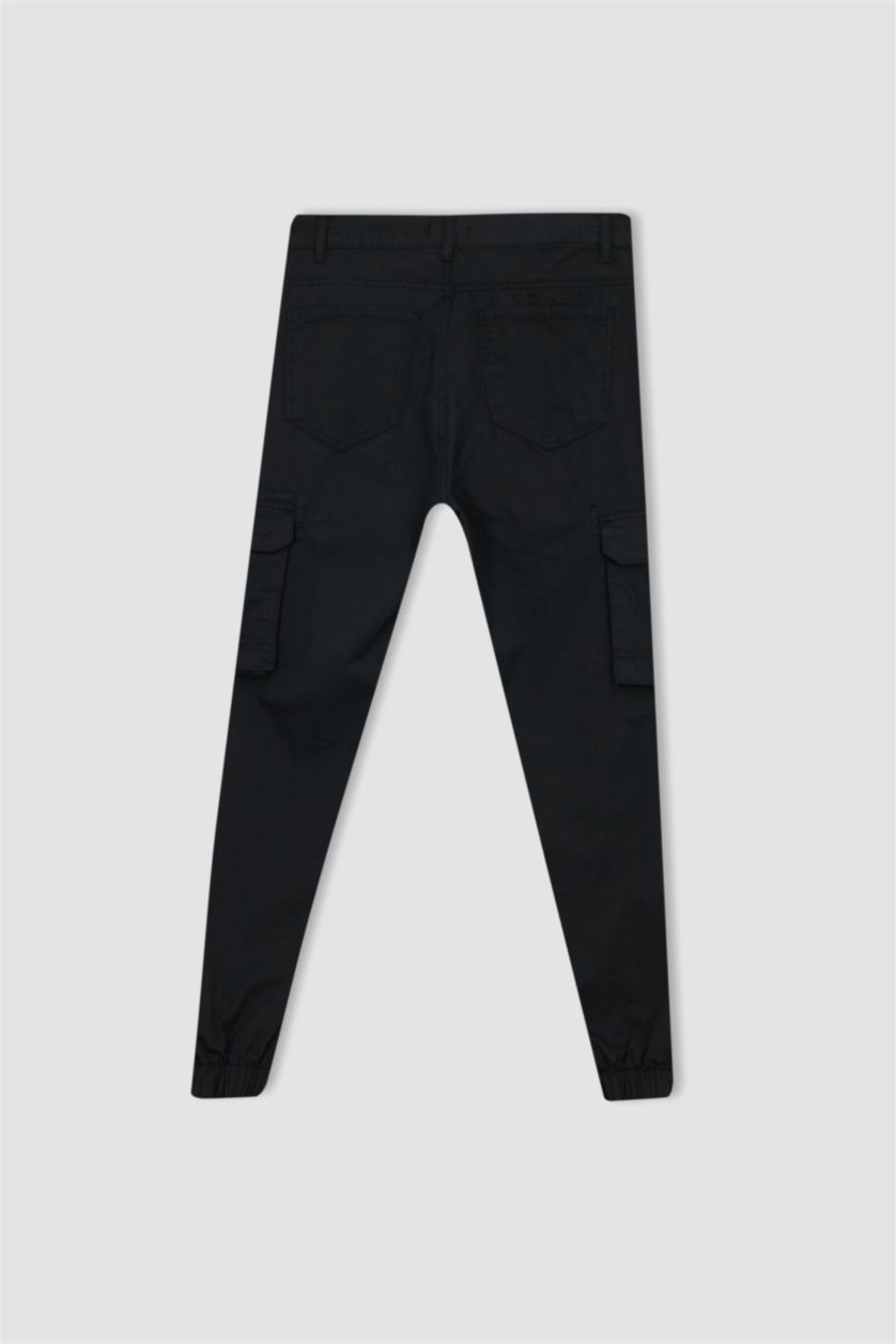 MAN Anthracite Slim Cargo Jogger Trousers