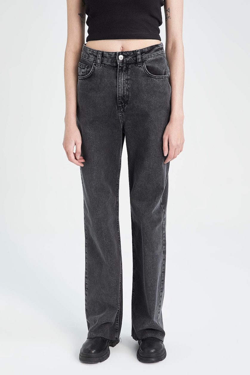 Black Woman High Waist Trousers 2768273 | DeFacto