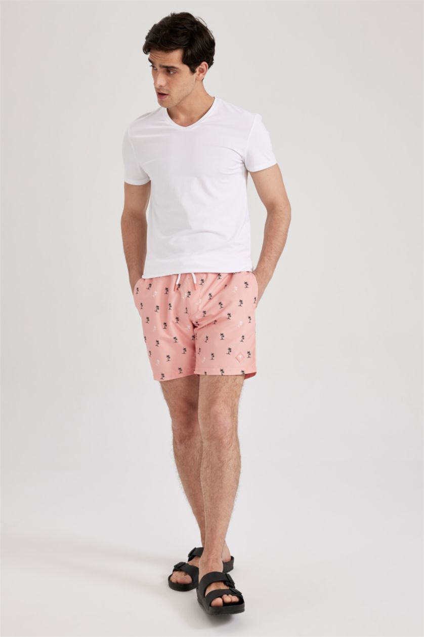 HOMME Orange Short de Bain coupe régulière