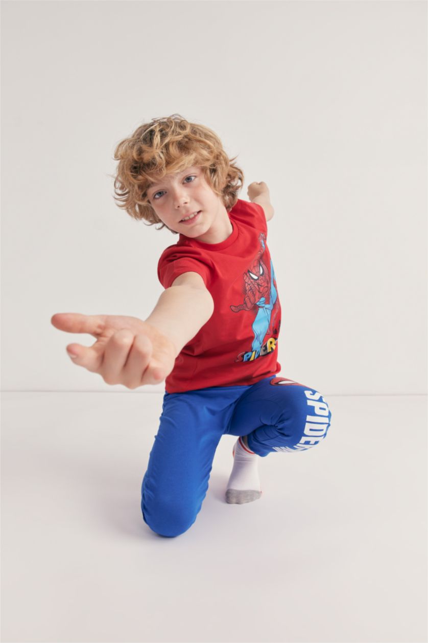 BOYS & TEENS Red Boy Regular Fit Marvel Spiderman Licensed Pajamas